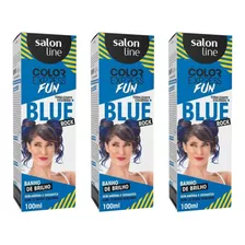 Salon Line Tonaliz Color Express Fun Azul Rock (kit C/03)