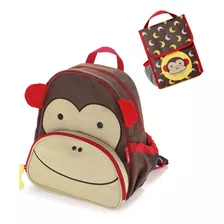 Kit Mochila E Lancheira Da Skip Hop Macaco