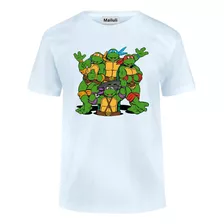 Remera Camiseta Personalizada Niños Tortugas Ninjas 03