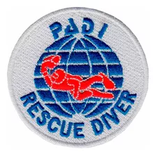Patch Bordado Mergulhador Profissional Resgate Padi Ad30167