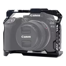 Gaiola Cage Mamen Ccc-eos Para Câmera Canon R10 Mirrorless Cor Preto