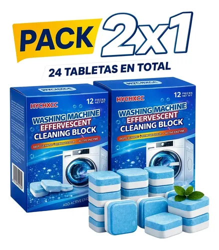 Pastillas Limpiadoras Para Lavarropas Korvik X24 Unidad Maxz