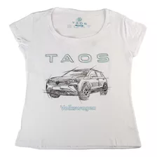 Remera Diseño Femenina Blanca - Lifestyle Volkswagen