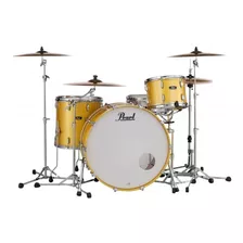 Bateria Pearl 3 Cuerpos Fiberglass Bombo 24 Kapur Fibra