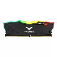 Memoria Ram T-force Delta Rgb Gamer Color Negro 16gb 2 Team Group Tf3d416g3600hc18jdc01