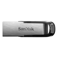 Pendrive Sandisk Ultra Flair 128gb 3.0 Plateado Y Negro