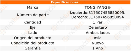 2- Rejillas Defensa Delanteras Crossfox 2009/2013 Tong Yang Foto 2