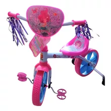 Bicicleta Entrenadora Sirena Rosa-azul Rodada 12 Para Niña