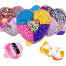 Montar Pulseiras Infantil Miçanga Coloridas Kit - Brinde