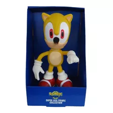 Boneco Sonic Amarelo 25 Cm Grande Action Figure Articulado