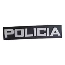 Parche Táctico De Pvc Policia Para Chaleco 6cm X 22cm