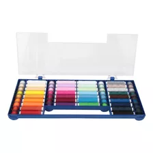 32 Color 64 Kit De Hilo De Coser Caja De Almacenamiento Para