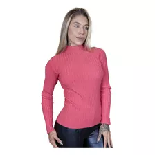 Blusa Tricot Feminina Gola Alta Facinelli