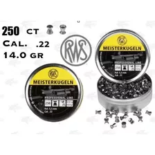 250 Balines Pellets Rws Meisterkugeln 14gr Cal. 22 Xtreme Ca