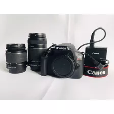  Canon Eos Rebel T100 18-55mm Iii + 55-250mm Is Ii Kit Dslr 