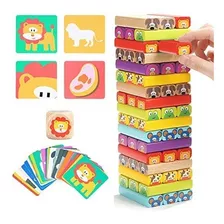 Top Bright Jenga De Animales - Juego Para Toda La Familia