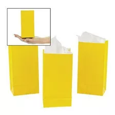 Bolsas De Papel Mini Amarillo Tratar (24pc) - Fiesta - 24 Pi