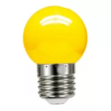 Lâmpada Bolinha G45 Led 1w Amarelo E27 220v