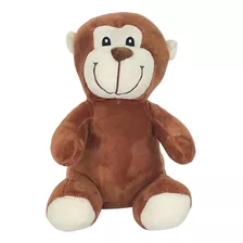 Pelúcia Safari Cks Toys 20cm Antialérgica Bebês +2 Meses Cor Macaco