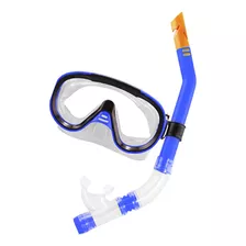 Kit Mergulho Snorkel Play - Albatroz Fishing - Opções Cores Cor Azul