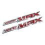 3 Emblemas Chevrolet Vortec Max Silverado Cromo Rojo
