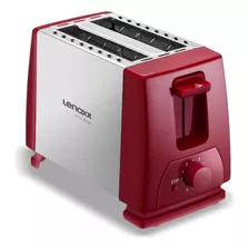 Torradeira Inox Red Fast Ptr203 Vermelha Lenoxx 220v