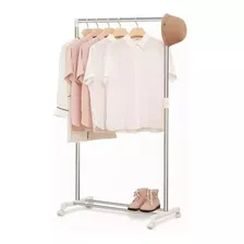 Perchero Con Colgadores Simple Ruedas Soporta 15 Kg Infantil