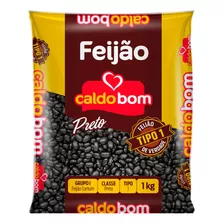 Feijão Preto Caldo Bom Ouro Em Pacote Sem Glúten 1 Kg