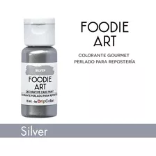 Colorante Perlado Plateado Silver Foodie Art Comestible