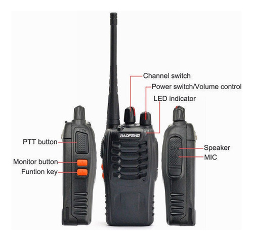 4pcs Radios Baofeng Bf-888h Uhf Con Manos Libres Foto 6