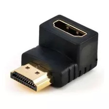 Adaptador Hdmi 90 Graus Em L Macho X Fêmea 1.4 P/ Tv Parede