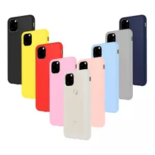 Funda Protectora Silicona Para iPhone 12/11/x Varios Colores