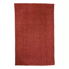 Capacho Natureza Retangular Sisal Vermelho Interno 0,4x0,6m