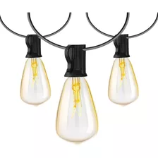 Guirnalda De Luces 25+2 St-38 Focos Exterior Vintage Jardin