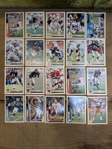 Vintage 20 Tarjetas De La Nfl Upper Deck 90 S — imagen 1