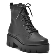 Bota Coturno Flatform Tratorado Feminino Via Marte - 095001