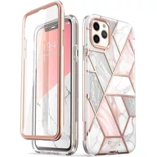 Funda Para iPhone 11 Pro, Marmol/rosa/resistente/delgada