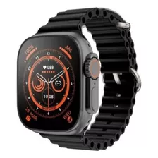 Smartwatch Genérica T800 Ultra 1.99 Caja Negra, Malla Negra De Gel De Sílice