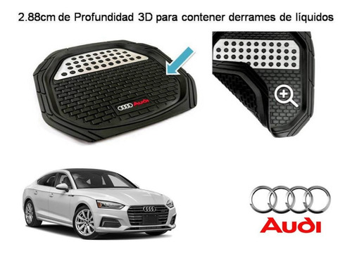 Tapetes 4 Piezas Charola 3d Logo Audi A5 R5 Rs5 2016 A 2022 Foto 4