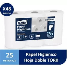 Papel Higiénico Tork 25 M. Doble Hoja Premium 48 Rollos