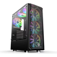 Gabinete Gamer Brainstorm Mastra Series 4 Fan Rgb Color