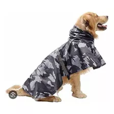 Impermeable Para Lluvia Para Perro Grande Camuflaje Reforzad