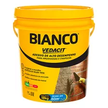 Bianco Adesivo Para Argamassa Chapisco Vedacit Balde 18kg