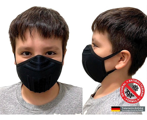 2 Máscaras De Proteção P/ Corrida - Lavável Anatômica