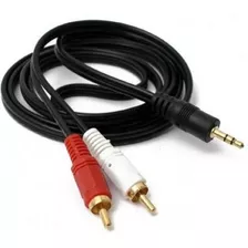 Cable De Audio 3.5 A 2 Rca De 3 Mts. Factura/boleta