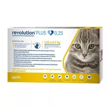 Antiparasitario Para Gatos Revolution Plus De 1,25 A 2,5 Kg 