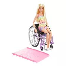 Barbie Fashionista Muñeca Silla De Ruedas Morada Para Niñas De 3 Años En Adelante