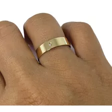 Par Alianças Casamento Ouro 18k Brilhante 4mm 4gr Reta