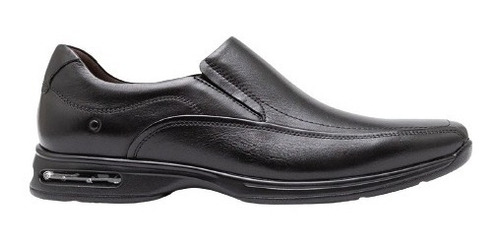 Sapato Democrata Social Masculino Preto Bolha Confort 448027