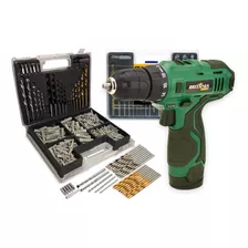 Parafusadeira Furadeira 12v Britânia Bpf03 + Kit 300 Peças